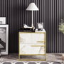 Hanah Home Mesilla de noche Polka - White